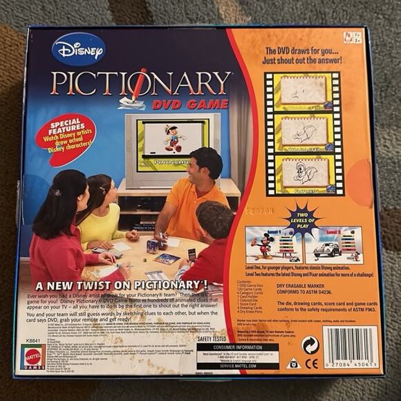 Disney Pictionary DVD Game DVD has never been opened Great condition - Picture 2 of 3